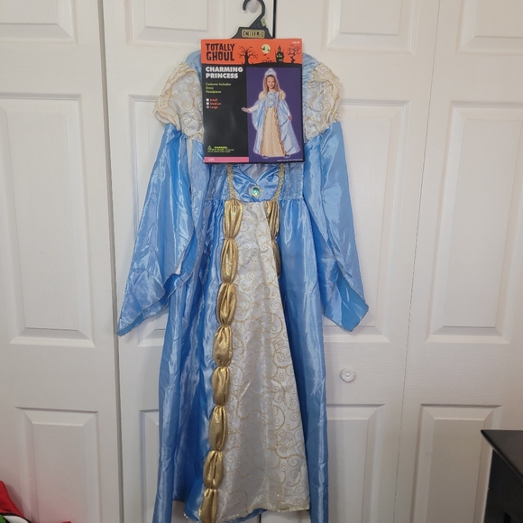 NEW Girls Blue Princess Costume Size 10-12 - Picture 2 of 10